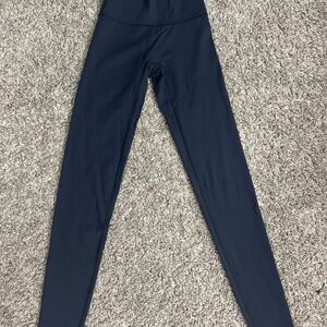 Navy Offline High Waisted Leggings, XXS